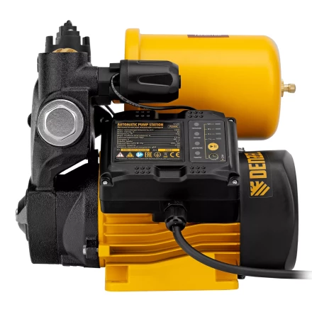 Насосная станция Denzel PS500C, 500 Вт, напор 35 м, 2200 л/ч, ресивер 2 л, блок управления 97249 купить в Тюмени