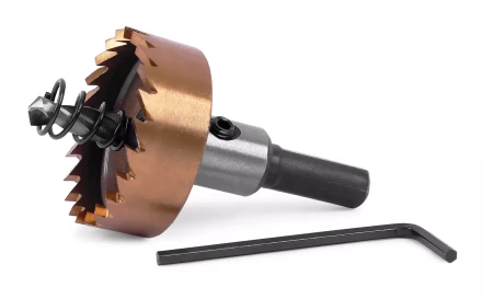 HSS-TiN коронка MESSER 30мм с центр. сверлом и толкающей пружиной для  лист. материала  до 2 мм ц/х купить в Тюмени