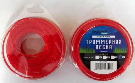 Леска &quot;Квадрат&quot; скрученный квадрат 3 мм красная 15 метров Patriot купить в Тюмени