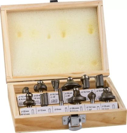 Набор STAYER Фрезы по дереву, 12шт 2992-H12 купить в Тюмени