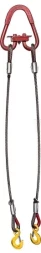 Строп канатный двухветвевой 2СК 3.2 т L=3 м Звено РТ-3 с кч din 3.0 т опрессовка