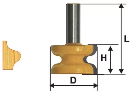 Фреза кромочная фигурная ф413х254мм хв 12мм 10579 купить в Тюмени