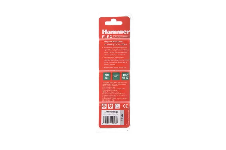Сверло по металлу HAMMER Ф3.2х65мм (DR CO) купить в Тюмени