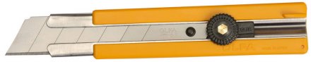 Нож OLFA с выдвижным лезвием, с резиновыми накладками, 25мм OL-H-1 купить в Тюмени