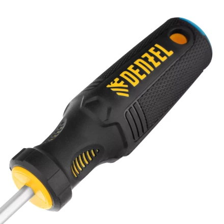 Отвертка SL6x100 мм, CrV, трехкомпонентная рукоятка Denzel 12198 купить в Тюмени