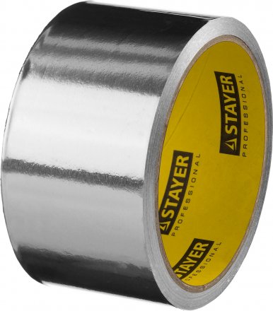 Алюминиевая лента, STAYER Professional 12268-50-10, до 120°С, 50мкм, 50мм х 10м 12268-50-10 купить в Тюмени