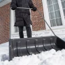 Движок для уборки снега пластиковый Сибртех, 695 х 540 х 1460 мм, стальная рукоятка, Россия 615935 купить в Тюмени