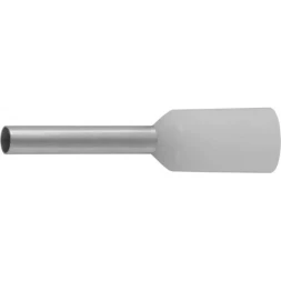 Наконечник СВЕТОЗАР штыревой, изолированный, для многожильного кабеля, белый, 0,75 мм2, 25шт 49400-07