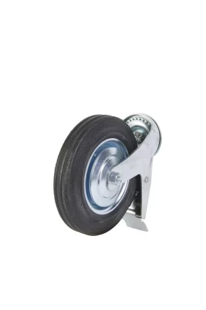 Колесо поворотное SCtB 80 200 мм резина с болтом и тормозом (F) 1027181 купить в Тюмени