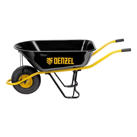 Тачка строительная Denzel 689965, усиленная, объем 130 л, 230 кг, колесо 15х6.00-6 купить в Тюмени