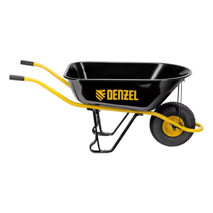 Тачка строительная Denzel 689965, усиленная, объем 130 л, 230 кг, колесо 15х6.00-6 купить в Тюмени