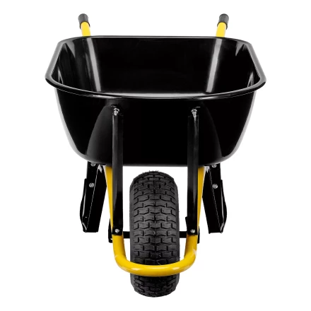 Тачка строительная Denzel 689965, усиленная, объем 130 л, 230 кг, колесо 15х6.00-6 купить в Тюмени