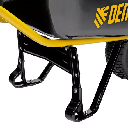 Тачка строительная Denzel 689965, усиленная, объем 130 л, 230 кг, колесо 15х6.00-6 купить в Тюмени