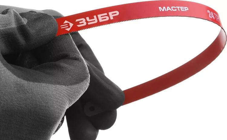 Полотно ЗУБР "МАСТЕР" по металлу 24 TPI  (шаг 1.0мм), Универсальное, 50шт 15853-24-50 купить в Тюмени