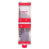 Набор сверл комбинированный сверла по металлу 1-6 мм бетону 4-8 мм дереву 3-8 мм биты 22 шт адаптер 44 предмета Pro Matrix 725644