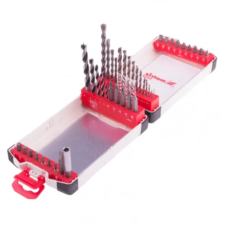 Набор сверл комбинированный сверла по металлу 1-6 мм бетону 4-8 мм дереву 3-8 мм биты 22 шт адаптер 44 предмета Pro Matrix 725644 купить в Тюмени