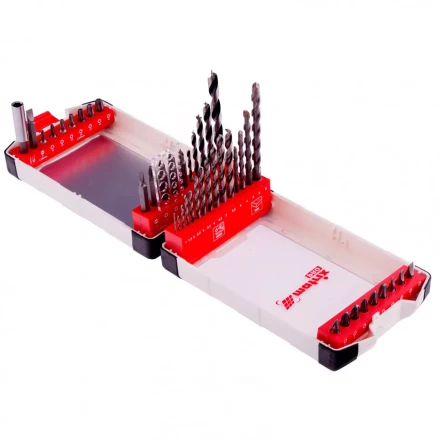 Набор сверл комбинированный сверла по металлу 1-6 мм бетону 4-8 мм дереву 3-8 мм биты 22 шт адаптер 44 предмета Pro Matrix 725644 купить в Тюмени