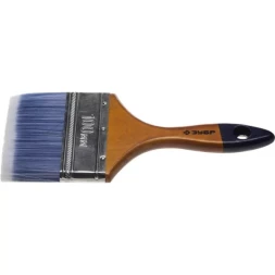 Кисть плоская  ЗУБР &quot;АКВА-МАСТЕР&quot;, искусственная щетина, деревянная ручка, 100мм 4-01007-100