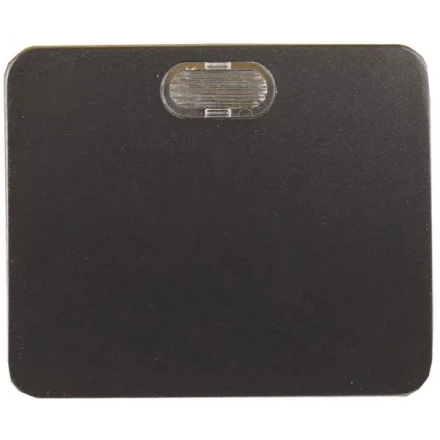 Выключатель СВЕТОЗАР &quot;ГАММА&quot; с подсветкой, одноклавишный, без вставки и рамки, цвет темно-серый металлик, 10A/~250B SV-54131-DM купить в Тюмени