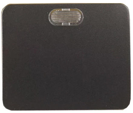 Выключатель СВЕТОЗАР &quot;ГАММА&quot; с подсветкой, одноклавишный, без вставки и рамки, цвет темно-серый металлик, 10A/~250B SV-54131-DM купить в Тюмени