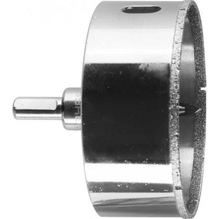 Коронка ЗУБР алмазная в сборе по кафелю, керамике с центрирующим сверлом и имбусовым ключом, зерно 60, 80мм 29850-80 купить в Тюмени