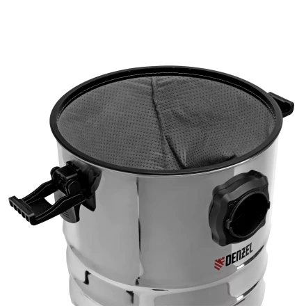 Пылесос строительный Denzel 28203 RVC30, 1400 Вт, бак 30 л, шланг 3 м, розетка с автосинхр. купить в Тюмени