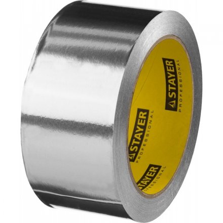 Алюминиевая лента, STAYER Professional 12268-50-25, до 120°С, 50мкм, 50мм х 25м 12268-50-25 купить в Тюмени