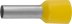 Наконечник СВЕТОЗАР штыревой, изолированный, для многожильного кабеля, желтый, 6,0 мм2, 10шт 49400-60 купить в Тюмени