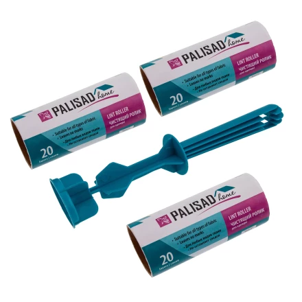 Набор: чистящий ролик для одежды с двумя сменными блоками, 20 слоев, Home Palisad 931055 купить в Тюмени