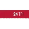 Полотно ЗУБР "МАСТЕР" по металлу 24 TPI  (шаг 1.0мм), Универсальное, 10шт 15853-24-10 купить в Тюмени