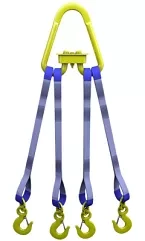 Строп текстильный четырехветвевой 4СТ 1.25 т L=4 м  SF6 30 мм Звено РТ-3 купить в Тюмени