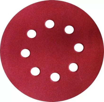 Шлифкруги Ф125 мм К400 на липучей основе с отверстиями 5 штук для дерева и металла 20209 купить в Тюмени