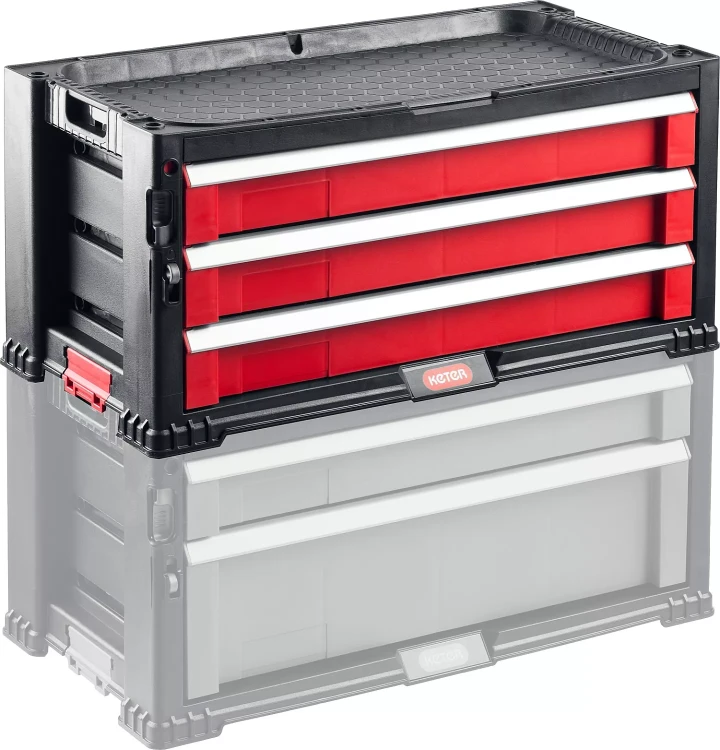 Ящик с 3 выдвижными полками "DRAWER-3", 22" KETER 38381-3 купить в Тюмени