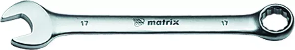 Ключ комбинированный 7 мм CrV матовый хром MATRIX 15103 купить в Тюмени