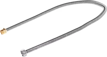 Подводка ЗУБР &quot;ЭКСПЕРТ&quot; сильфонная из нержавеющей стали, для воды, г/ш  (гайка-штуцер), 1/2&quot;, 0,8м 51011-G/S-080 купить в Тюмени