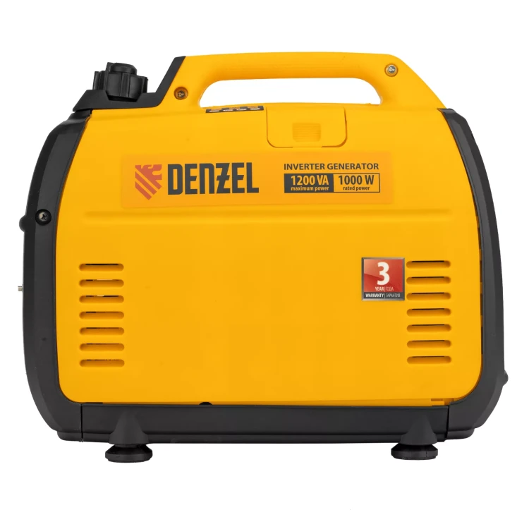 Генератор инверторный Denzel GT-1200iS, 1.2 кВт, 230 В, бак 2.4 л, закрытый корпус, ручной старт купить в Тюмени