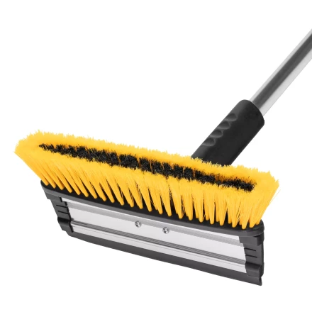 Щетка-сметка для снега со скребком Denzel, телескоп, поворотная голова, водосгон, 900-1200 мм 55308 купить в Тюмени