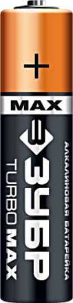 Батарейка ЗУБР &quot;TURBO MAX&quot; щелочная (алкалиновая), тип AAA, 1,5В, 4шт на карточке 59203-4C купить в Тюмени
