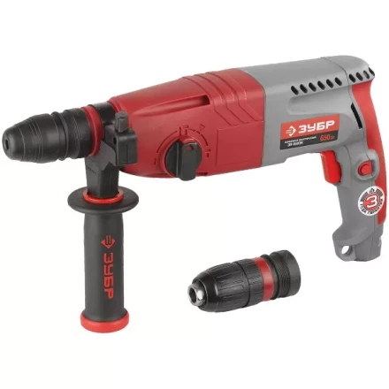 Перфоратор ЗУБР, SDS-plus, БЗП , 650 Вт, кейс ЗП-650ЭК купить в Тюмени