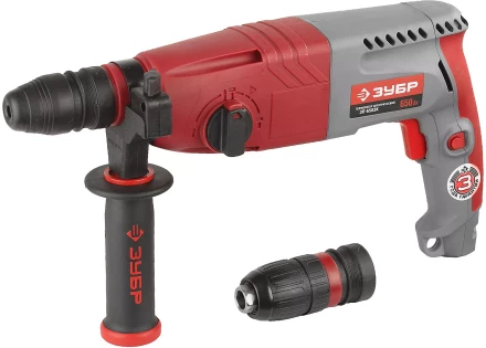 Перфоратор ЗУБР, SDS-plus, БЗП , 650 Вт, кейс ЗП-650ЭК купить в Тюмени