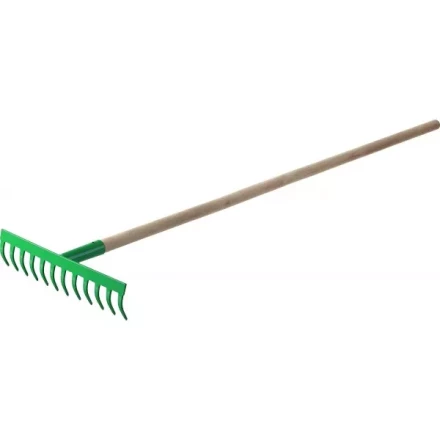 Грабли РОСТОК садовые с черенком, 12 прямых зубцов 421901-12 купить в Тюмени