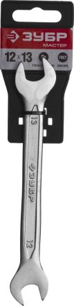 Ключ ЗУБР &quot;МАСТЕР&quot; гаечный рожковый, Cr-V сталь, хромированный, 12х13мм 27010-12-13 купить в Тюмени