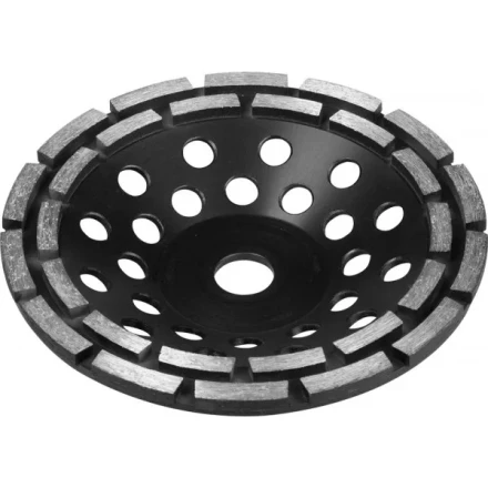 Чашка ЗУБР алмазная сегментная двухрядная, высота 22,2мм, 180мм 33372-180 купить в Тюмени