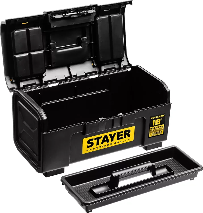 Ящик для инструмента "TOOLBOX-19" пластиковый, STAYER Professional 38167-19 купить в Тюмени