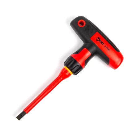 Диэлектрическая Т-образная отвертка КВТ VDE НИО-4412-Т со сменными битами, 12 шт. (87128) купить в Тюмени