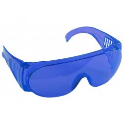 Очки STAYER &quot;STANDARD&quot; защитные, поликарбонатная монолинза с боковой вентиляцией, голубые 11047