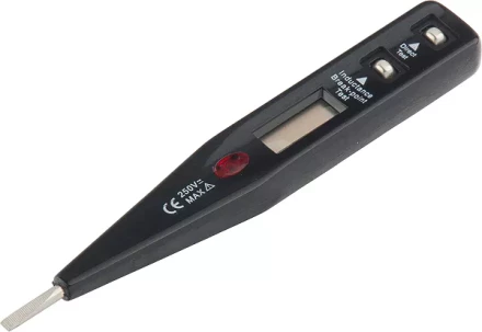Тестер напряжения 12–220 В жидкокристаллический дисплей с неоновой лампочкой SPARTA 130855 купить в Тюмени