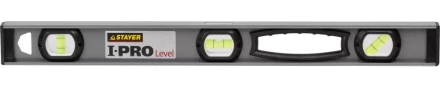 Уровень STAYER &quot;PROFESSIONAL&quot; I-PROLevel, усилен рельс с ручками, утолщен особопрочн профиль, точность 1мм/м, 3 ампулы, 60см 3477-060 купить в Тюмени
