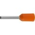 Наконечник СВЕТОЗАР штыревой, изолированный, для многожильного кабеля, оранжевый, 0,5 кв. мм, 25шт 49400-05 купить в Тюмени