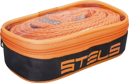 Трос буксировочный 3,5 тонны 2 крюка сумка на молнии STELS Россия 54379 купить в Тюмени